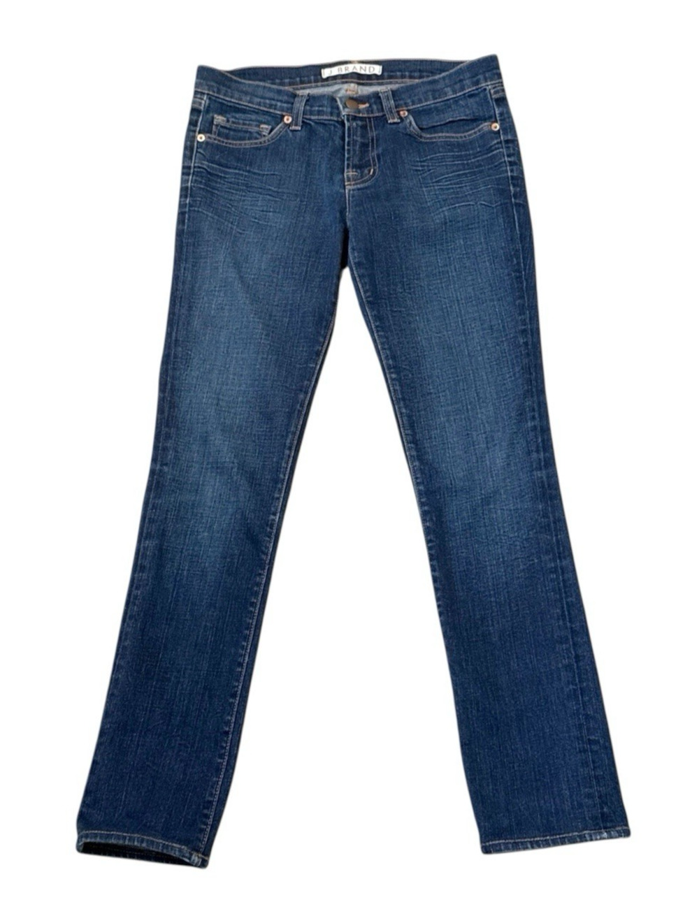 J Brand Jeans Dark Wash Blue Denim Classic Western Rodeo Cowboy Womens Size 27